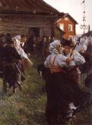 Anders Zorn Midsummer dance oil painting on canvas